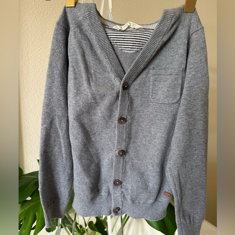 Mango Kids Gray Cardigan